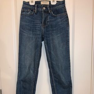 pacsun vintage icon dark wash mom jeans size 22